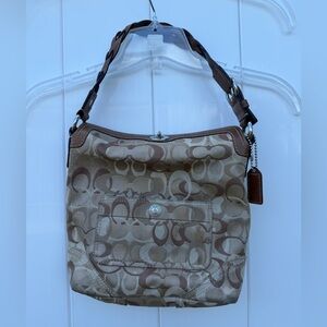 Coach Brown Leather Tag